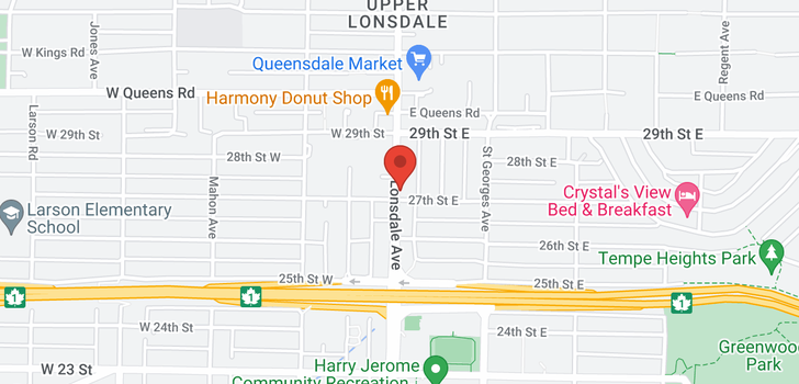 map of 306 2710 LONSDALE AVENUE